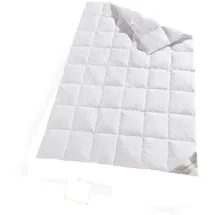 Bach's Bettenwelt Daunenbettdecke Silverstar Daunendecke Übergangsdecke, Füllung: 90% Daunen 10% Federn, silberweißen canadische Wildentendaunen 155 cm x 220 cm
