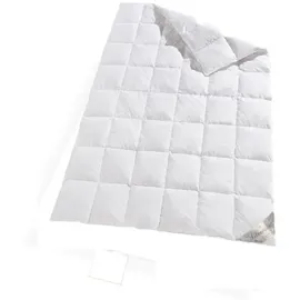 Bach's Bettenwelt Daunenbettdecke Silverstar Daunendecke Übergangsdecke, Füllung: 90% Daunen 10% Federn, silberweißen canadische Wildentendaunen 155 cm x 220 cm