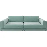 Candy Big-Sofa 3C CANDY "Karalis mit extra großer Sitztiefe, elegantes Mega Sofa zum Relaxen", grün (mint), B:294cm H:85cm T:150cm, 100% Polyester, Sofas, Big-Sofa, auch in Cord- oder Leder-Bezug, lose Kissen, loungige Bequemlichkeit