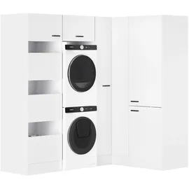 OPTIFIT Waschsäulen-Set Bonn214 213,2 x 150 x 210 x 57,1 cm Weiß