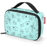 Reisenthel thermocase kids cats and dogs mint – Kleine Kühltasche für Kosmetik, Medikamente, Snacks u. v. m. – Aus wasserabweisendem Material