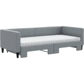 vidaXL Tagesbett 90 x 190 cm Hellgrau