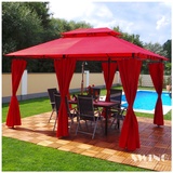 Swing&Harmonie 3,00 x 4,00 m inkl. Seitenteile rot