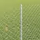 vidaXL Zaun mit Pfosten 1 x 10 m Silber/Stahl