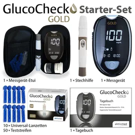 GlucoCheck Gold (mg/dl) 60 Teststreifen 1 St Gerät