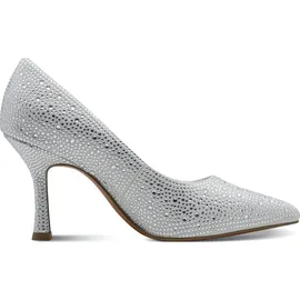 Marco Tozzi Damen Pumps weiches Feel Me Fußbett weiches Innenfutter Trendy, grau (Quartz), 37 EU
