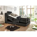 Palermo 120x200 cm Boxspringbett mit Motor Anthrazit, Ausführung:Variante 1