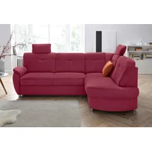 sit&more Ecksofa Sonoma L-Form Kunstleder 3-Sitzer Rot
