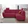 sit&more Ecksofa Sonoma L-Form Kunstleder 3-Sitzer Rot
