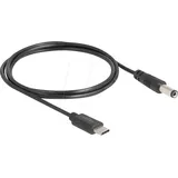 DeLock USB Type-C Stromkabel zu DC 5,5 x 2,1 mm Stecker 1 m