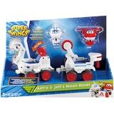 Super Wings EU720840A EU720840A-Astra's Spielfigur Spielfahrzeuge, Moon Rover + 2 "Transform-a-bot, One Size