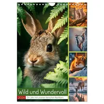 Calvendo Wild und Wundervoll Wandkalender 2026