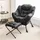 Costway Relaxsessel mit Hocker Polyester 0 x 0 x 0 cm Grau