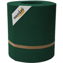 zaunzu Sichtschutzstreifen Rille Maxi 24 cm hoch, Grün