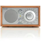 Tivoli Audio Model One BT UKW-Radio (FM-Tuner, Retro-Optik, Bluetooth, Echtholz-Gehäuse, Tisch-Radio, Küchen-Radio) braun|silberfarben