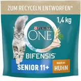 Purina 1,4kg Senior 11+ PURINA ONE Trockenfutter für Katzen