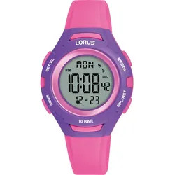 Lorus Kinderuhr Kunststoff pink Damen 