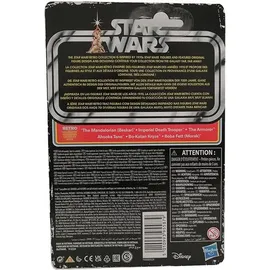 Hasbro Star Wars Retro Collection The Mandalorian (Beskar) Toy 9.5-cm-Scale The Mandalorian Collectible Action Figure, Accessories, Multi, F4456