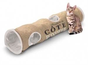 D&D Homecollection cat tunnel Cote d'Ivoire jute voor katten  Per stuk