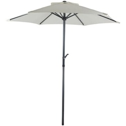 VCM Sonnenschirm / Balkonschirm ø200 cm beige