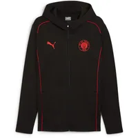 Puma Herren Laufjacke, FCSP Casuals Kapuzenjacke 07 - PUMA black/PUMA red S