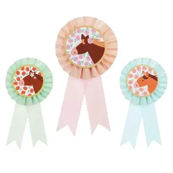 3 Broschen Galoppel 8,5 x 16,5cm