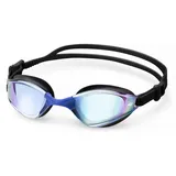 Aqua Speed Schwimmbrille Zen Race-Goggles verspiegelt schwarz – Anti-Fog & UV-Schutz, (Ideal für strukturierte Trainingseinheiten mit klarem Fokus), Wasserdichte Dichtungen – für Chlor- & Salzwasser geeignet schwarz