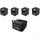 Eurolite Set 4x AKKU UP-1 + SB-4 Soft-Bag Schwarz