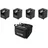 Eurolite Set 4x AKKU UP-1 + SB-4 Soft-Bag Schwarz