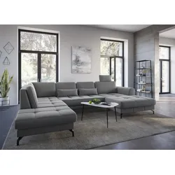 Kopfstütze SIT & MORE "Bendigo", grau (hellgrau), B:50cm H:25cm T:12cm, Polsterauflagen, Kopfstütze Sofa-Zubehör