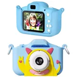 ZREE Kinder Kamera 1080P 2,0-Zoll-Bildschirm Kamera Kinder Kinderkamera (inkl. Selfie Digitalkamera Kinder Fotoapparat Kinder für 3-12 Jahre, Jungen und Mädchen Weihnachten Spielzeug) blau