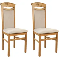 Home Affaire Esszimmerstuhl »Franz«, (Set), 2 St., Microfaser, Gestell