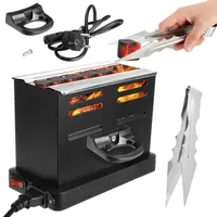 RANJIMA Elektrischer Kohleanzünder, 800 Watt Kohlegrill Toaster mit Zange, Kleiner Grillanzünder, Mini Kohlen Ofen, Outdoor Kabel Kohlegrill Zubehör Elektro Holzkohl-Anzünder Kaffee Geschenk