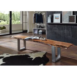 Massivmoebel24 Baumbank 160 x 38 x 45 cm Braun