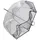 Knirps Regenschirm C.760 Stick Transparent Lilith transparent - Einheitsgröße