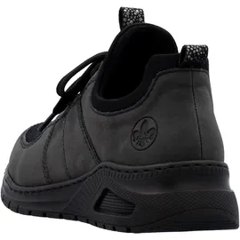 Rieker Slip-On Sneaker Damen Grau/Schwarz 37