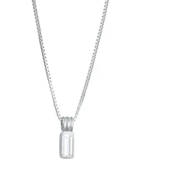 KUZZOI Anhänger Topas Weiß 925 Sterling Silber 50 Herren 