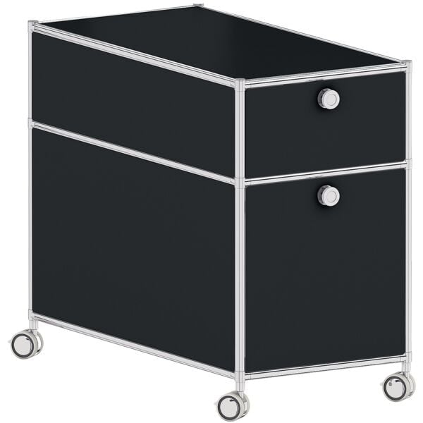 Rollcontainer »System 4« schwarz, viasit, 42x76x62 cm