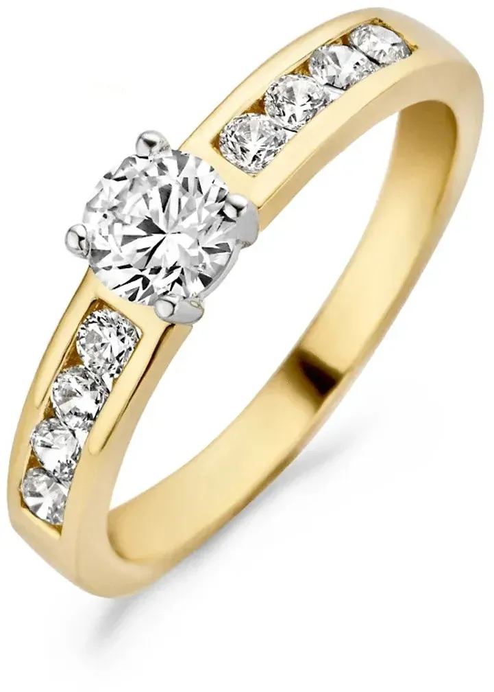 Blush 1126BZI Damenring Gold 585 mit Zirkonia, 54/17,2