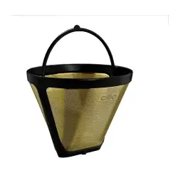 Cilio Gold Dauerfilter für Kaffee 116 014 , Durchmesser: 10,5 cm