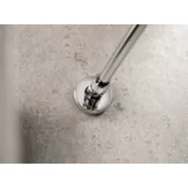 Dusbad Vital 2 Eckdusche mit Drehtür rechts 110 x 110 cm blau ESG-Glas