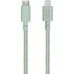 NATIVE UNION Belt Cable USB-C to Lightning 1,2m Smartphone-Kabel, Lightning, USB Typ C, Lightning, USB-C (120 cm) grün