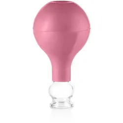 pulox Schröpfglas aus Echtglas pink 25mm 1 St