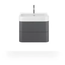 Duravit Happy D.2 Plus Waschtischunterbau wandhängend graphit Supermatt