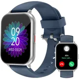 RUIMEN Smartwatch mit Telefonfunktion,Smartwatch für Damen Herren HD-Touch Screen Fitnessuhr mit SpO2-Überwachung Pulsuhr Schlafmonitor Schrittzähler Uhr Multi Trainingsmodi für Android iOS