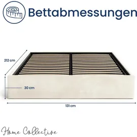 home collective Polsterbett 120 x 200 cm Beige