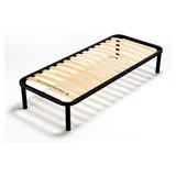 Lattenrost Base 120x200 cm, Lattenrahmen Ortho Extra Komfort aus Holz mit 4 abnehmbaren Füßen aus stabilem Metall – geeignet für alle Betten u...