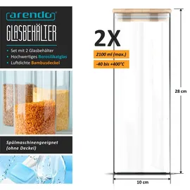 Arendo Vorratsglas 0,785 l 6 St.