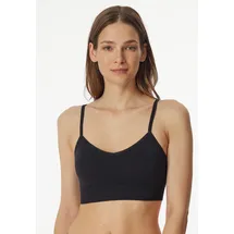 SCHIESSER Bustier Removable Pads Nahtlos Casual Seamless Sport-BH, Schwarz_181102, L