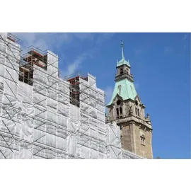 KLASEBO® Gitterplane für Gerüste 2,70 x 10 m 200 g/m2 Weiss/transluzent